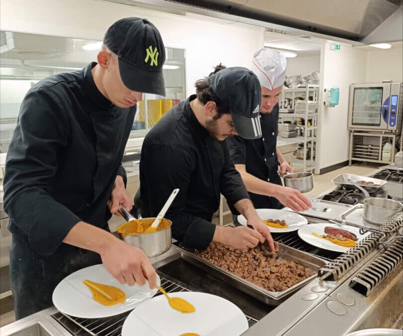 Premier TP de reprise des Terminales Bac Pro Cuisine pour l’année 2024.