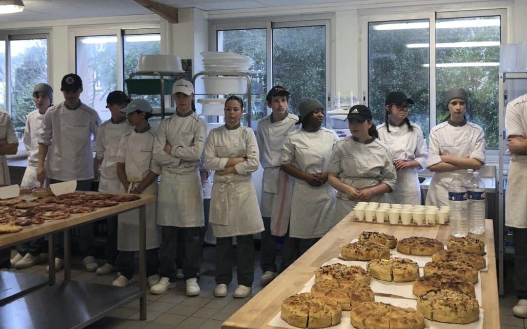 Dégustation de produits salés réalisés par la classe de 2nde Métiers de l’Alimentation