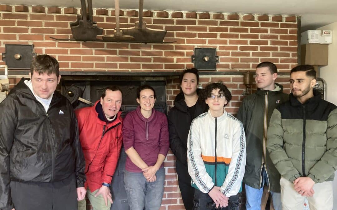 Visite à la Ferme Enez Raden à St EVARZEC avec les 1 CAP