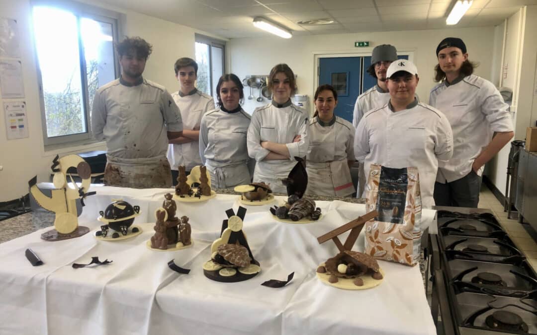 Réalisation de pièces en chocolat