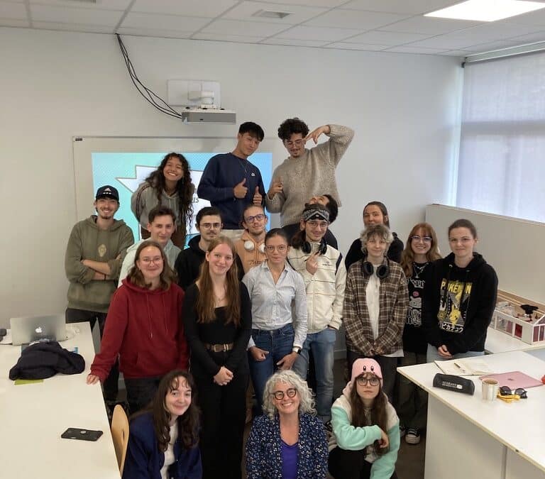 Atelier avec Marlène MANACH pour les 3ème année de DNMADe Numérique