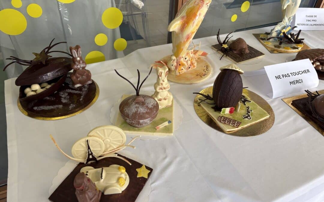 Suite de l’atelier chocolat pour les secondes Métiers de l’Alimentation