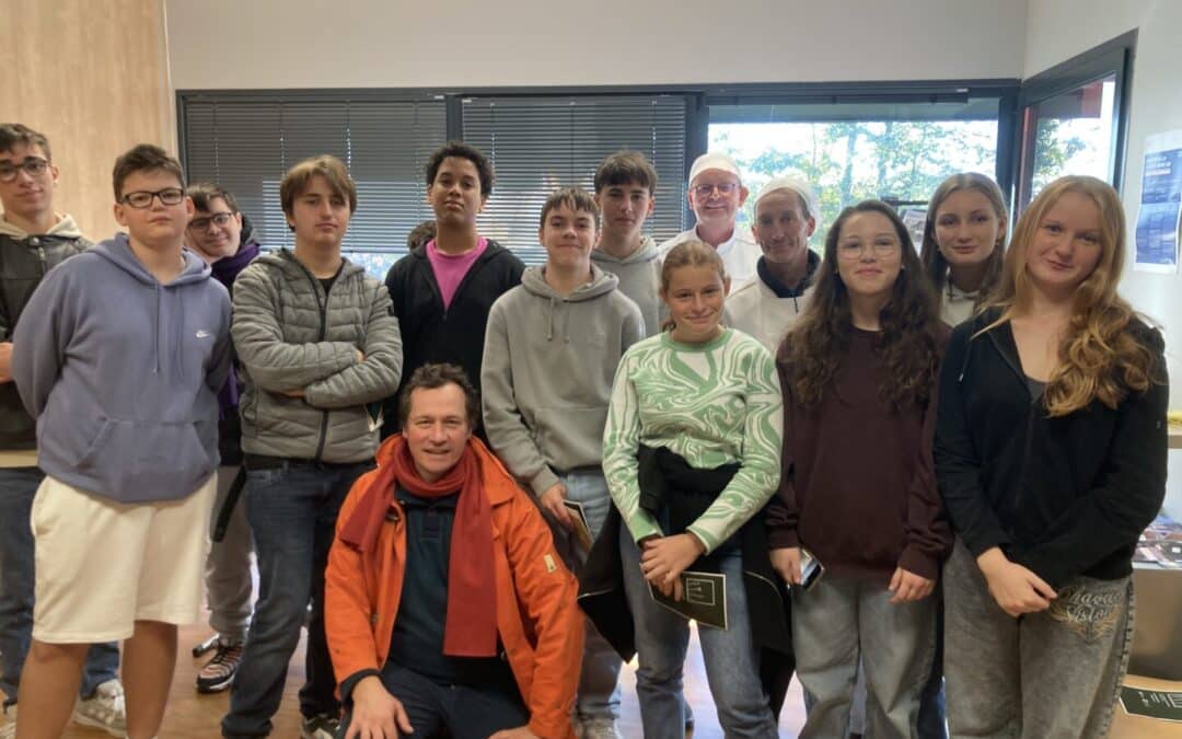 Visite ensoleillée de la cuisine centrale de QBO à Quimper avec les élèves de 1ère année CAP