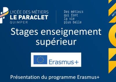 eramus sup - Mention Événement Espaces Événementiels et Volumes de Communication
