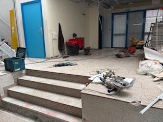 4 - Mention Événement Espaces Événementiels et Volumes de Communication Le chantier du pôle Hôtellerie – Restauration – Boulangerie – Pâtisserie a débuté !