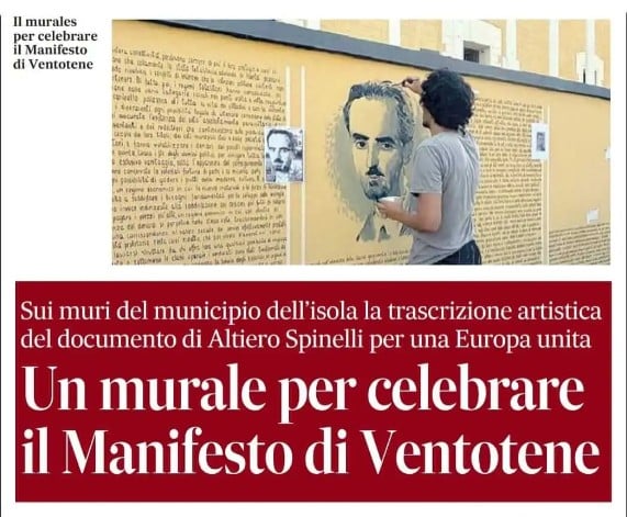 articolo - Accueil De Ventotene à l’Union Européenne : un projet d’élèves pour la Journée de l’Europe