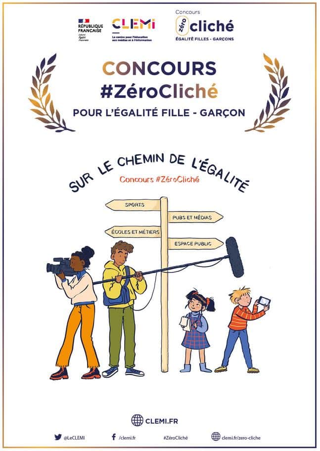 affiche zero cliche - Accueil “Qui met la table ?” : les élèves de Première Bac Pro parmi les finalistes de “Zéro Cliché”